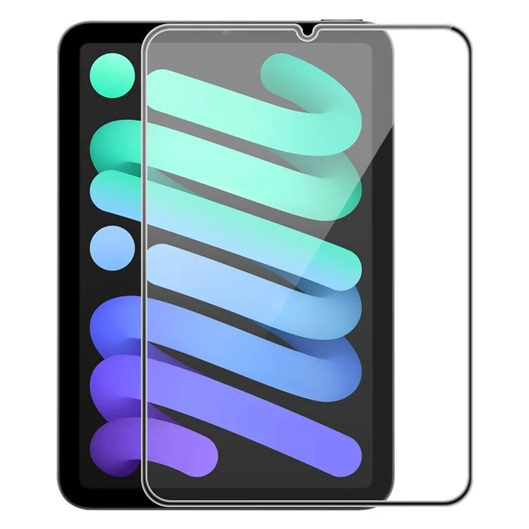 Hat Prince Per Ipad Mini (2021) Glue Full Schermo Protector Anti-drop Airbag HD Film in Vetro Temperato Trasparente