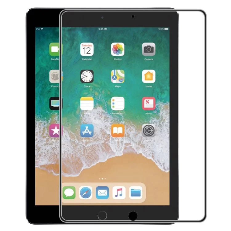 HAT PRINCE For iPad 9.7-inch (2018)/(2017)/iPad Air 2/(2013) Full Glue Full Size Airbag Tempered Glass Fingerprint-free Screen Protector