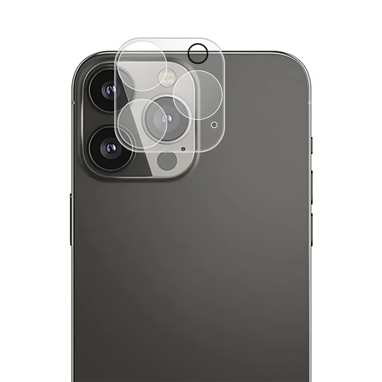 Protecteur d'objectif caméra MOCOLO pour iPhone 14 Pro Max 6,7 pouces, film de verre trempé anti-traces de doigts avec impression en soie, résistant aux chocs