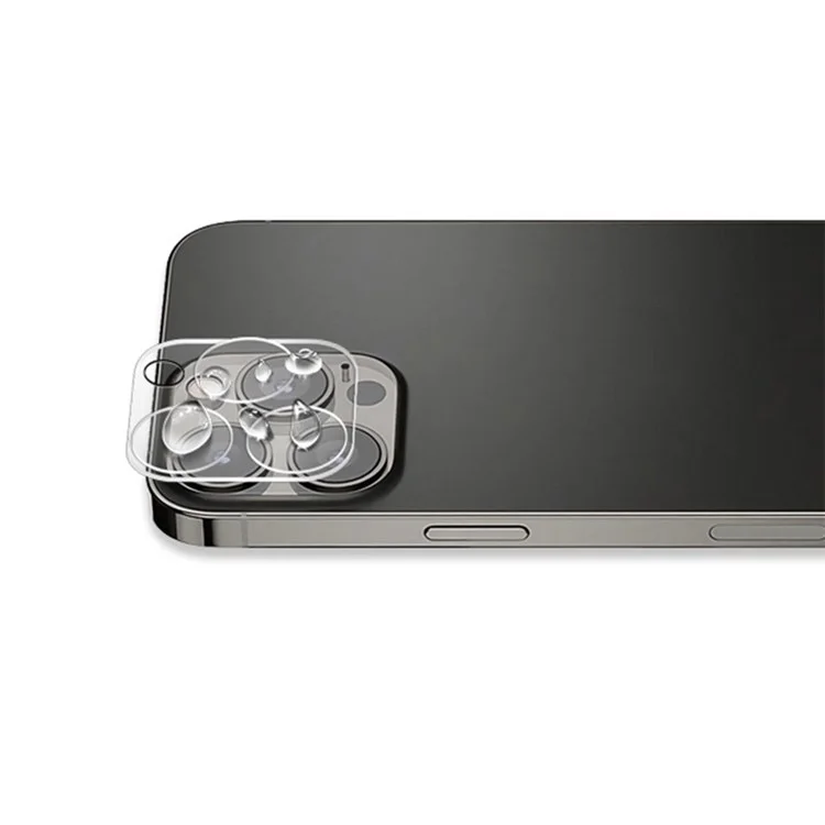 Protecteur d'objectif caméra MOCOLO pour iPhone 14 Pro Max 6,7 pouces, film de verre trempé anti-traces de doigts avec impression en soie, résistant aux chocs