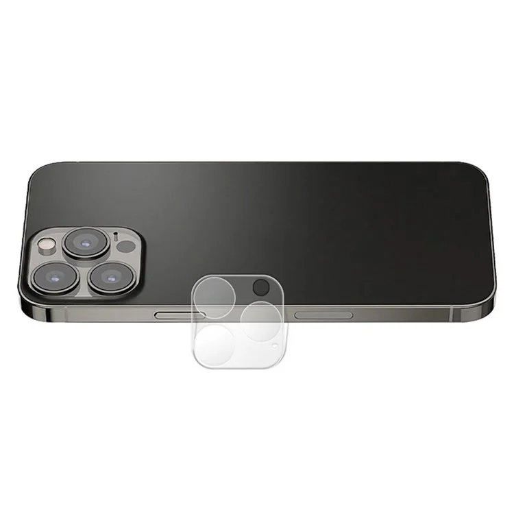 Protecteur d'objectif caméra MOCOLO pour iPhone 14 Pro Max 6,7 pouces, film de verre trempé anti-traces de doigts avec impression en soie, résistant aux chocs