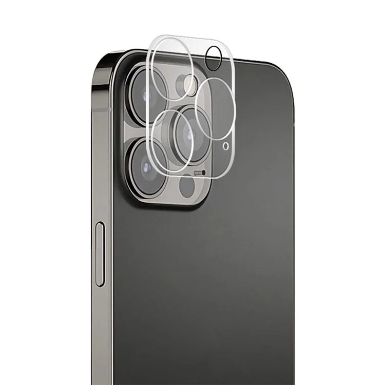Protector de lente de cámara MOCOLO para iPhone 14 Pro 6.1 pulgadas, película protectora de vidrio templado a prueba de salpicaduras y a prueba de roturas con estampado de seda
