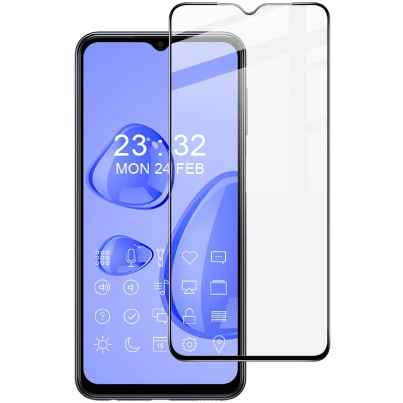 IMAK Pro+ Serie för Samsung Galaxy M33 5G (Global Version) Skärmskydd Heltäckande Full Lim Skrapskydd Klar 9H Skydd Härdat Glasfilm