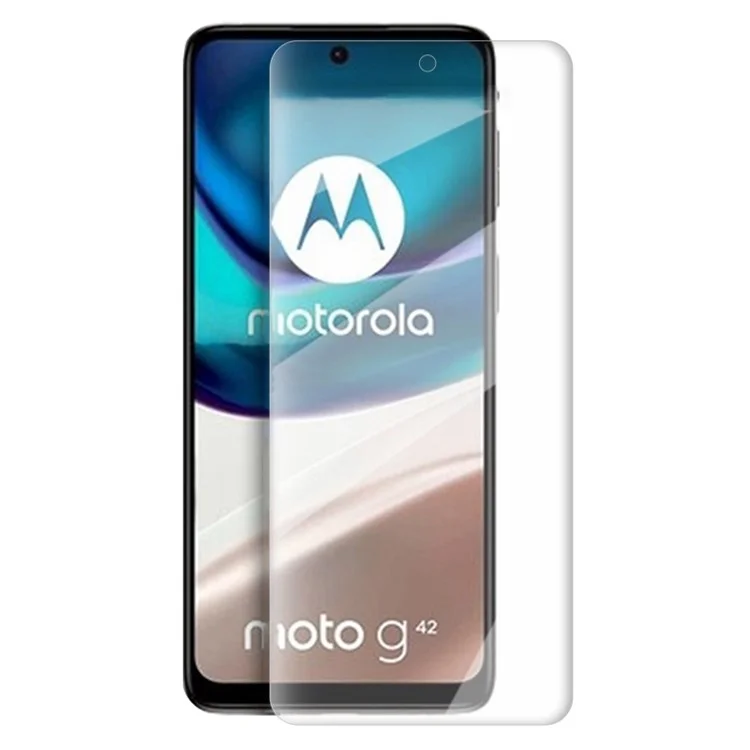 Per Motorola Moto G42 4G High Transparency Tempered Glass Screen Protector 0.3mm Arc Edge Anti-oil Film Guard