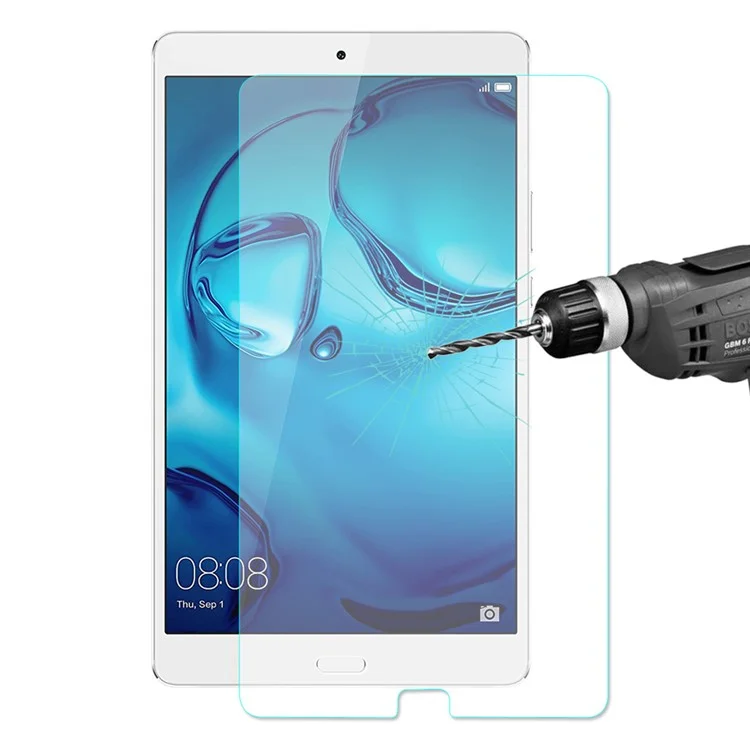 HAT PRINCE 0.33mm Tempered Glass Screen Film for Huawei MediaPad M3 8.4 9H 2.5D Arc Edge