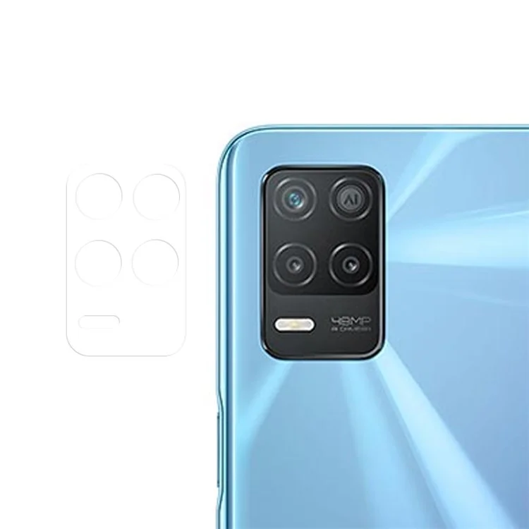 Protecteur d'objectif de caméra en verre trempé pour Realme 8 5G, film protecteur d'objectif de caméra anti-rayures sans bulles