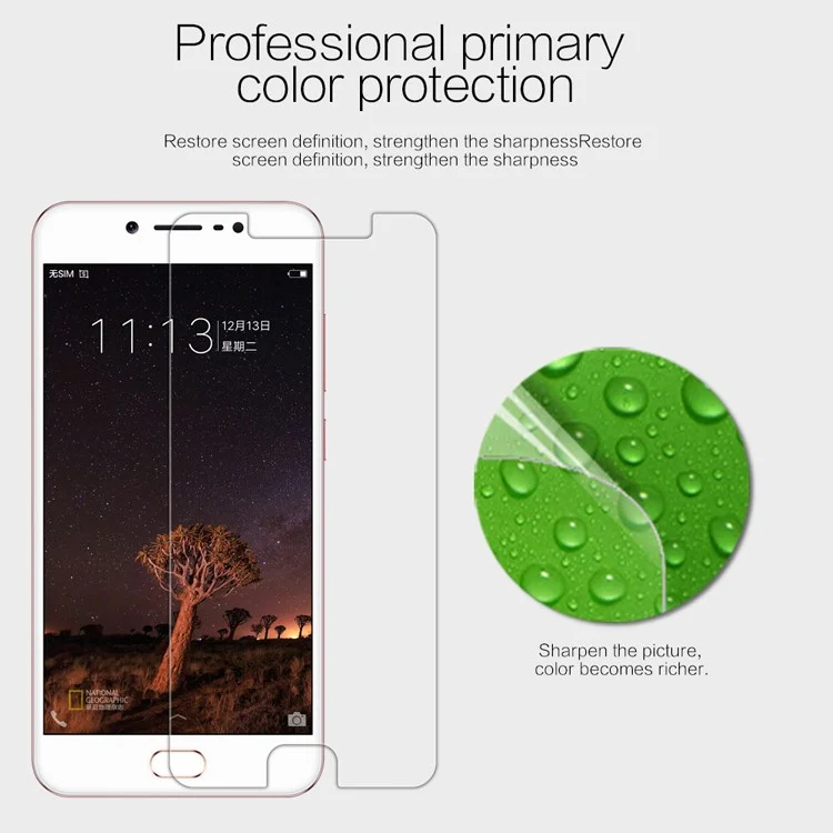 NILLKIN for Vivo Y67 Anti-fingerprint HD Clear LCD Screen Guard Film - Transparent