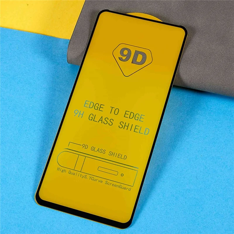 9D Tempered Glass Film for Xiaomi Poco X4 Pro 5G, Scratch-Resistant Side Glue Silk Printing Full Coverage Screen Protector