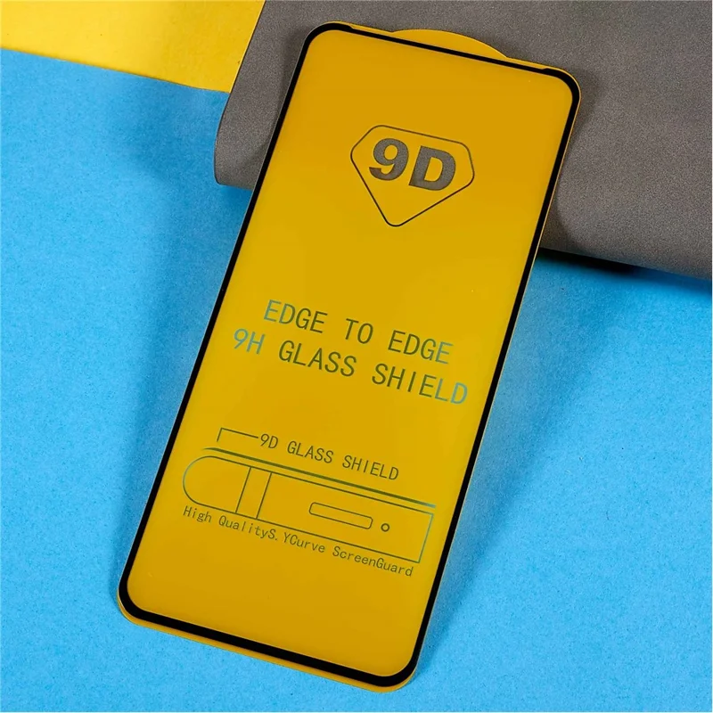 For Oppo A96 4G 9D Side Glue Silk Printing Film HD Tempered Glass Full Covering 9H Anti-Explosion Screen Protector