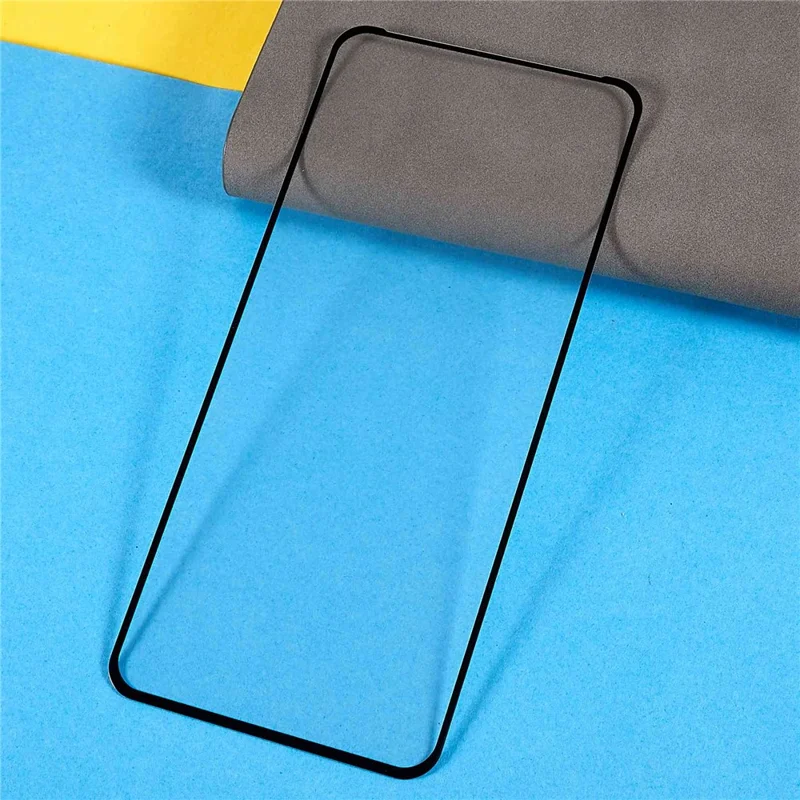 For Oppo A96 4G 9D Side Glue Silk Printing Film HD Tempered Glass Full Covering 9H Anti-Explosion Screen Protector