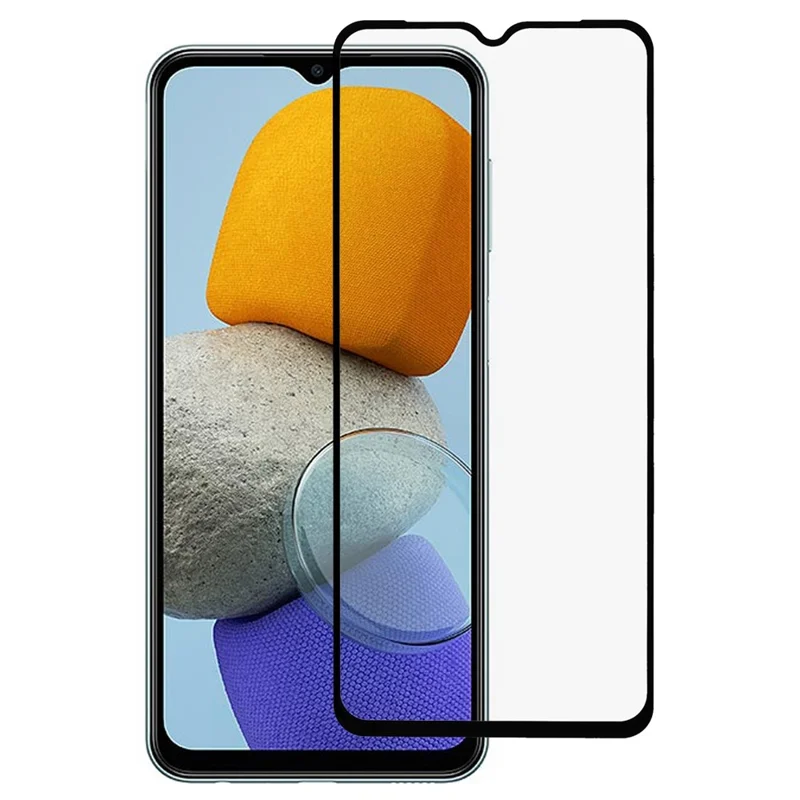 For Samsung Galaxy A03 (166.5mm) 9D Tempered Glass Film Side Glue Silk Printing Full Screen Protector