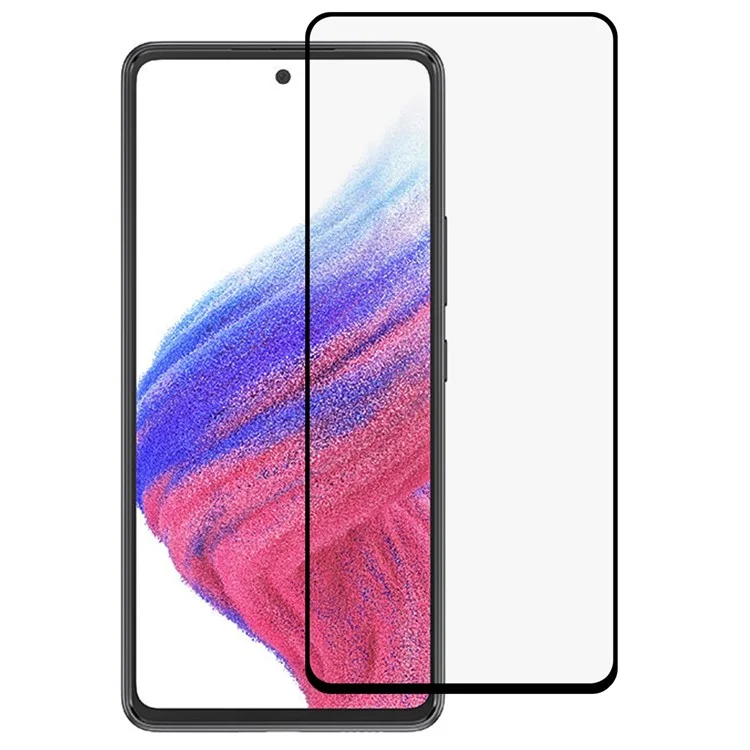 Для Samsung Galaxy A53 5G 9D Full Cover Anti-explosion Tempered Glass Film Side Glue Silk Printing Screen Protector