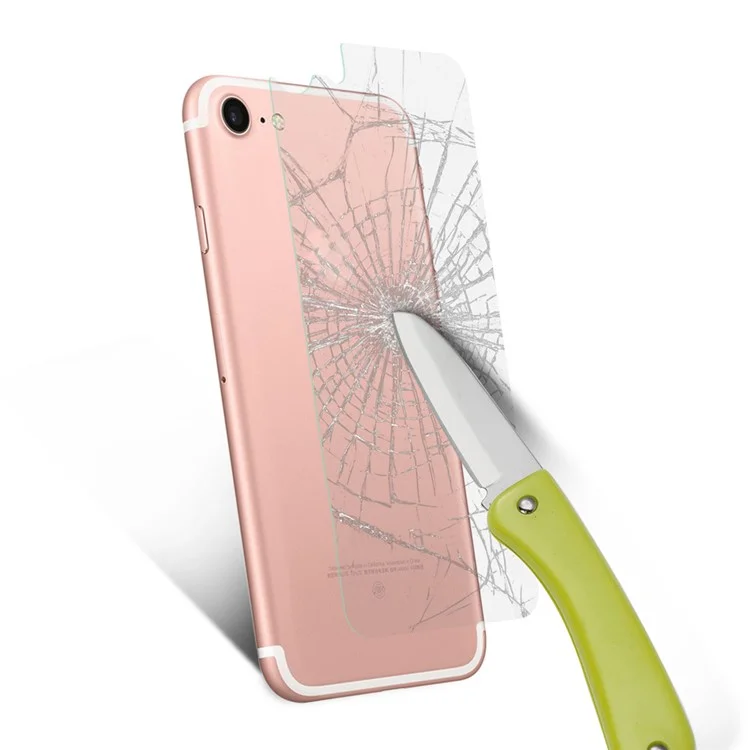 0.3mm Tempered Glass Back Protector Film for iPhone SE (2020)/SE (2022)/8/7 4.7 inch (Straight Edge)