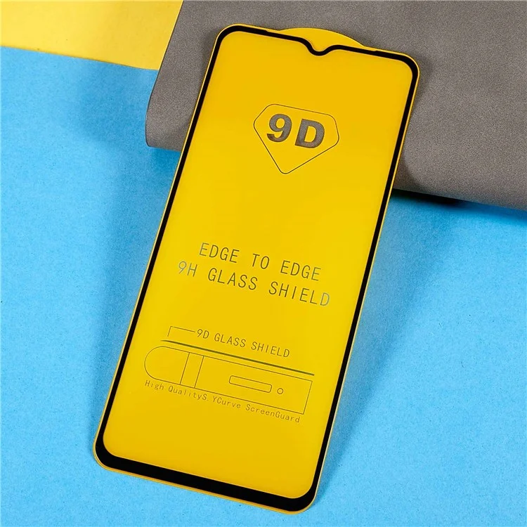 Pour Samsung Galaxy A23 5G (version mondiale) / 4G 9D Film de protection d'écran en verre trempé couverture complète Sérigraphie Colle latérale Film HD transparent