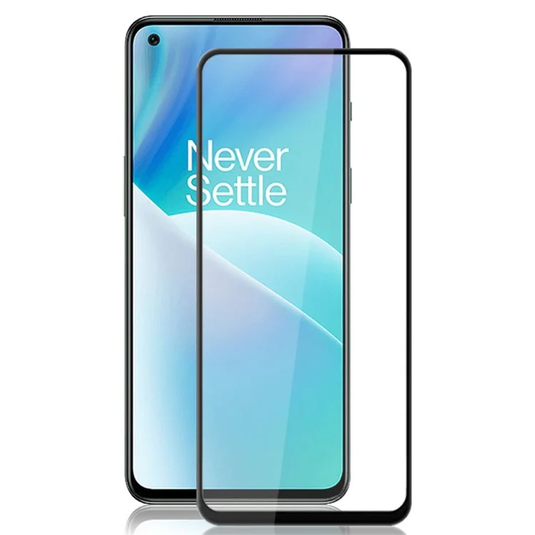 MOCOLO For OnePlus Nord / Nord 2 5G  / Nord 2T / Nord CE 5G Secondary Strengthening Anti-fingerprint Full Covering Silk Printing Full Glue Tempered Glass Phone Screen Protector - Black