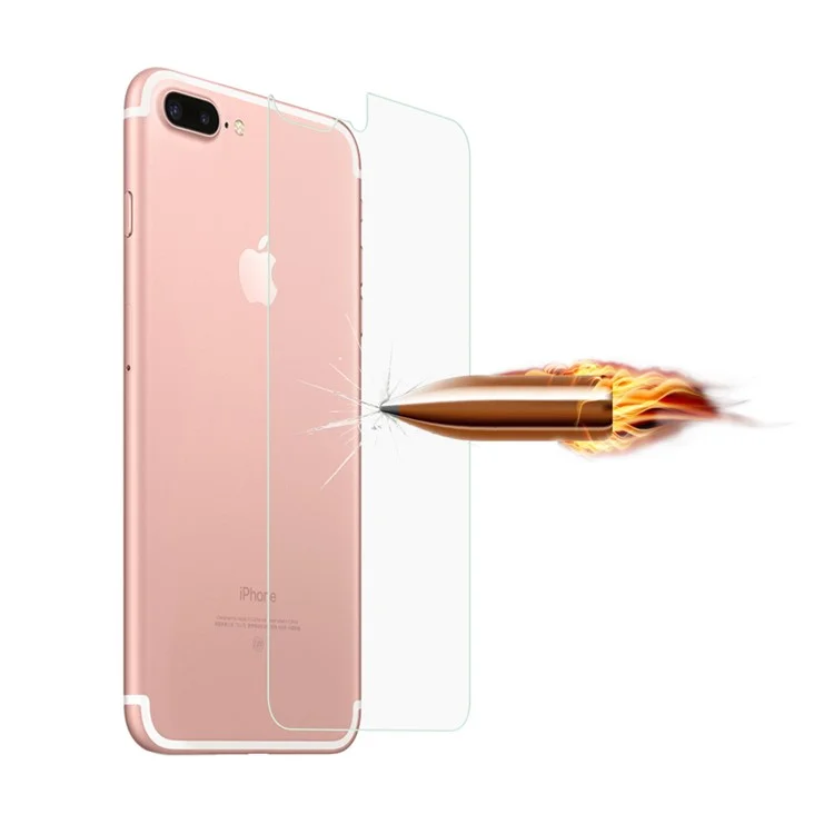For Apple iPhone 8 Plus/7 Plus Tempered Glass Back Protector Film 0.3mm (Straight Edge)