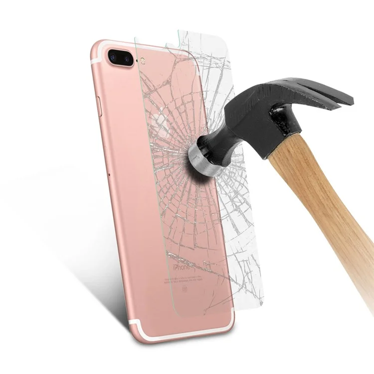 For Apple iPhone 8 Plus/7 Plus Tempered Glass Back Protector Film 0.3mm (Straight Edge)