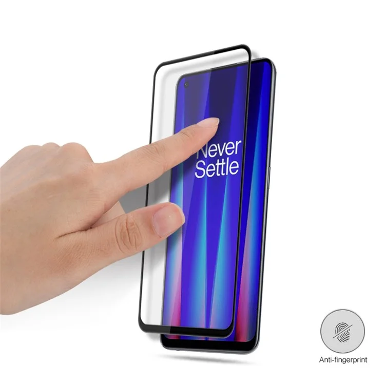 MOCOLO For OnePlus Nord CE 2 5G Silk Printing Full Glue Tempered Glass Secondary Strengthening Full Screen Protector - Black