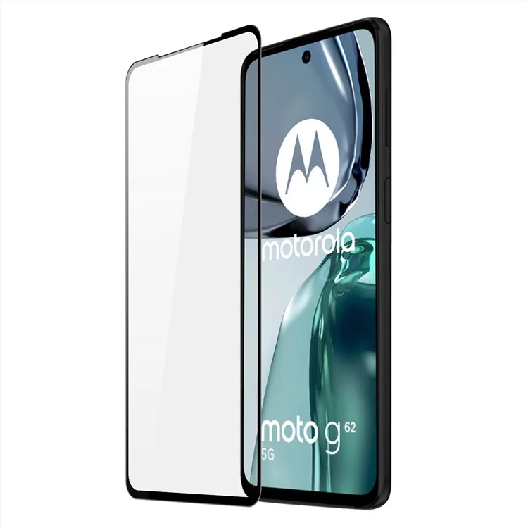 Dux Ducis Para Motorola Moto G42 4G / G62 5G Protetor de Tela HD à Prova de Quebra 0,33mmm Cola Completa Anti-vestuário Alumina Filme de Vidro Temperado (10d)