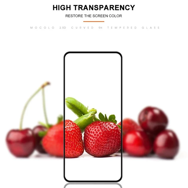 MOCOLO For Realme GT Neo2 5G Tempered Glass Film Secondary Strengthening Full Glue Silk Printing Full Screen Protector - Черный