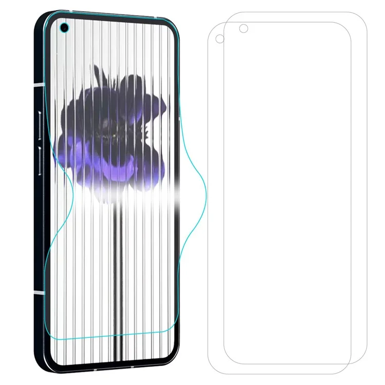 ENKAY HAT PRINCE 2Pcs / Pack for Nothing phone (1) 5G HD Soft TPE+PET+TPU Hydrogel Film Full Glue Transparent Anti-fingerprint Screen Protector