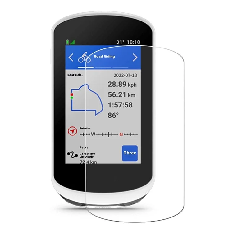 Protecteur d'écran ENKAY HAT PRINCE pour Garmin Edge Explore 2 Cycle Computer, verre trempé de 0,26 mm 9H 2,5D avec bordures arrondies, film anti-explosion