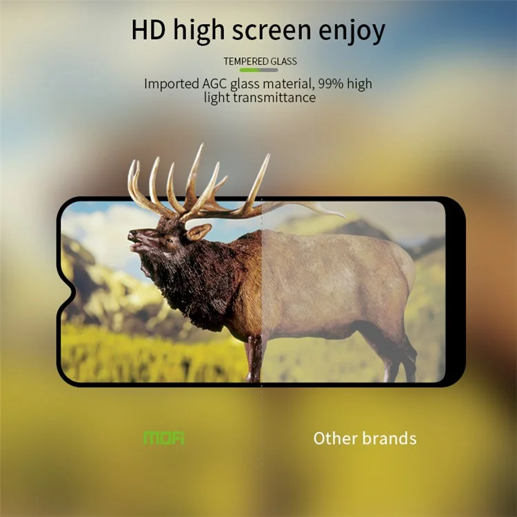 MOFI JK Tempered Glass Film Series-1 para Xiaomi Poco M5 4G Protector de pantalla de cobertura completa HD Clear Full Glue Anti-explosión Película protectora