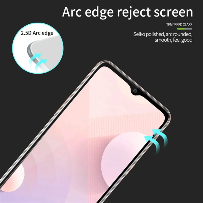PINWUYO JK Tempered Glass Film Series-2 для Xiaomi Poco M5 4G Устойчивый к разрушению, износостойкий, HD-прозрачный, 100% покрытие экрана, защитное стекло