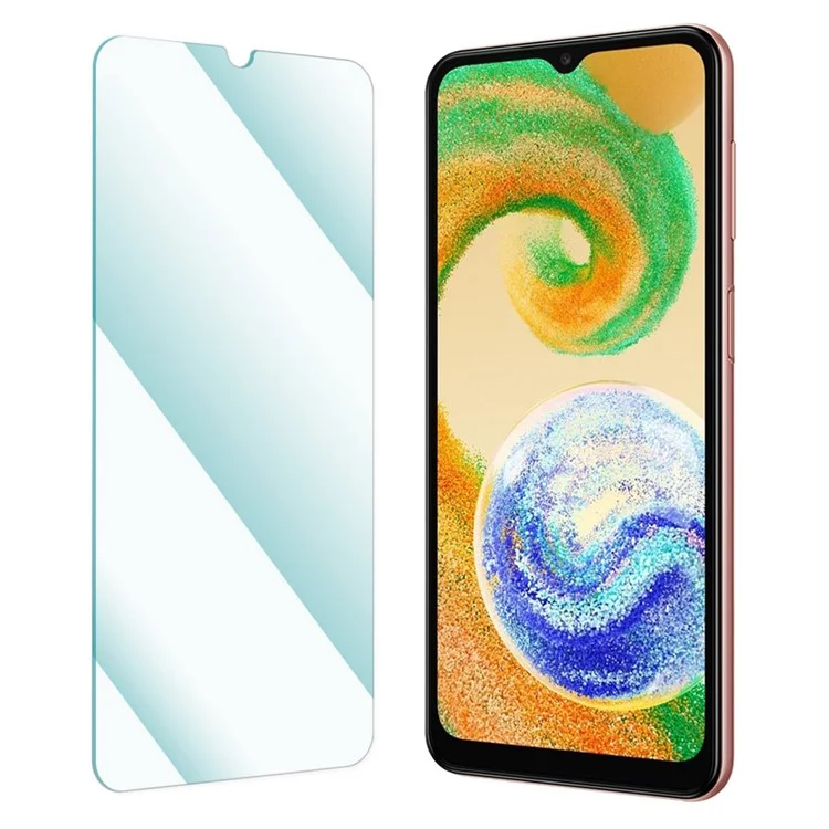 enkay hat prince per samsung galaxy a04s 4g (164,7 x 76,7 x 9,1 mm) / a04 4g (164,4 x 76,3 x 9,1 mm) film vetro temperato anti-esplosione 2,5d bordo arco bordo 0,26 mm 9h protezione da schermo trasparente hd hd