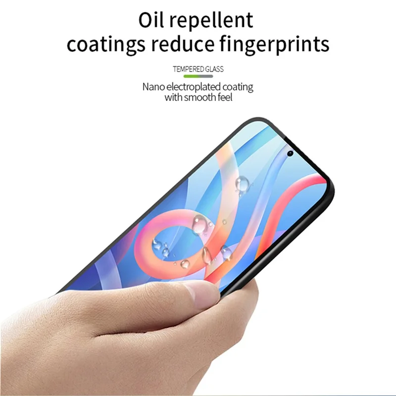 MOFI JK Tempered Glass Film Series-1 for Xiaomi 12 Lite 5G Full Glue Anti-explosion Scratch-resistant Full Screen Protector