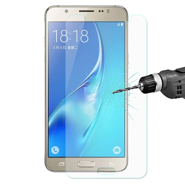 HAT PRINCE 0.26mm Tempered Glass Screen Protector for Samsung Galaxy J5 (2016) J510 (Arc Edge)