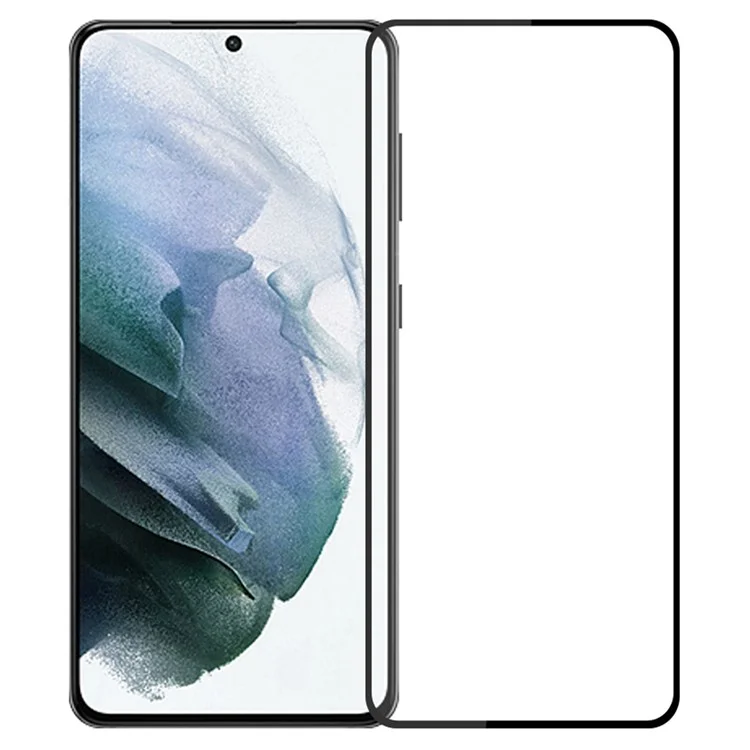 PINWUYO JK Tempered Glass Film Series-2 para Samsung Galaxy S22 5G / S23 Protector de Pantalla Anti-Arañazos Pegamento Total Vidrio de Aluminio-Silicio de Alta Cobertura (Compatible con Desbloqueo de Huella Digital)