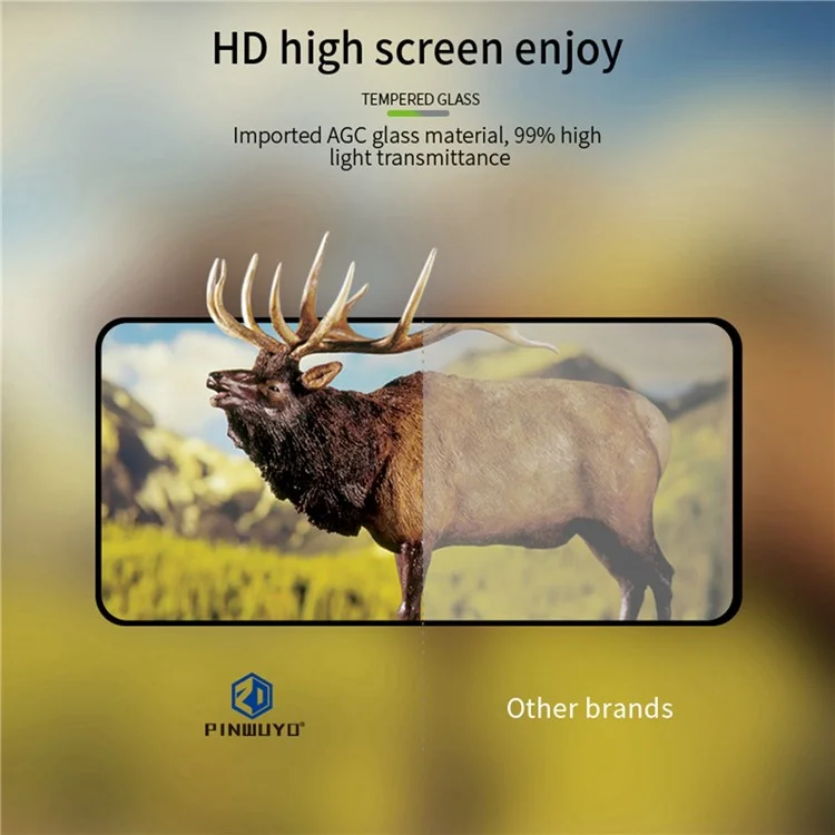 Pinwuyo jk Memdered Glass Film Series-2 Для Xiaomi Redmi Note 12 Pro 5g / Примечание 12 Pro Speed ​​5g / Poco X5 Pro 5g / Примечание 12 Pro+ 5g Clear High Aluminum-silicon Glass Fullcer Protector