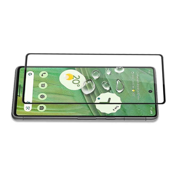 MOCOLO для Google Pixel 7 5G Full Glue Silk Printing Tempered Glass Film HD Clear Secondary Hardening Screen Protector - Black