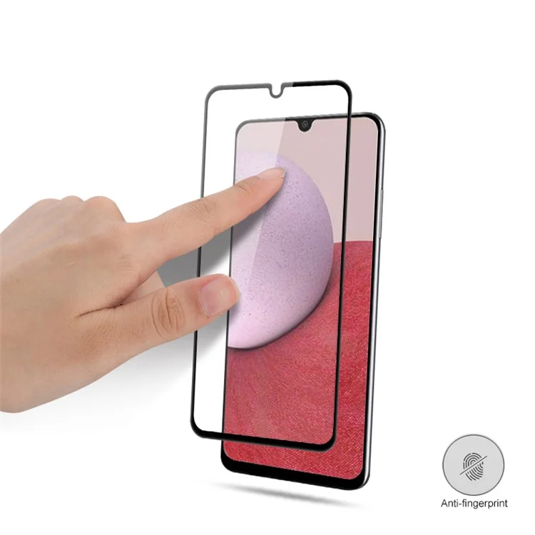 MOCOLO Pour Samsung Galaxy A14 5G / A14 4G Film de protection d'écran en verre trempé à impression en soie pleine colle Anti-explosion Durcissement secondaire Protecteur d'écran - Noir