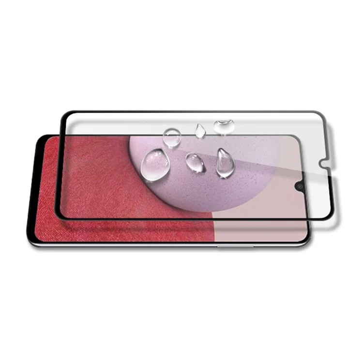 MOCOLO Pour Samsung Galaxy A14 5G / A14 4G Film de protection d'écran en verre trempé à impression en soie pleine colle Anti-explosion Durcissement secondaire Protecteur d'écran - Noir