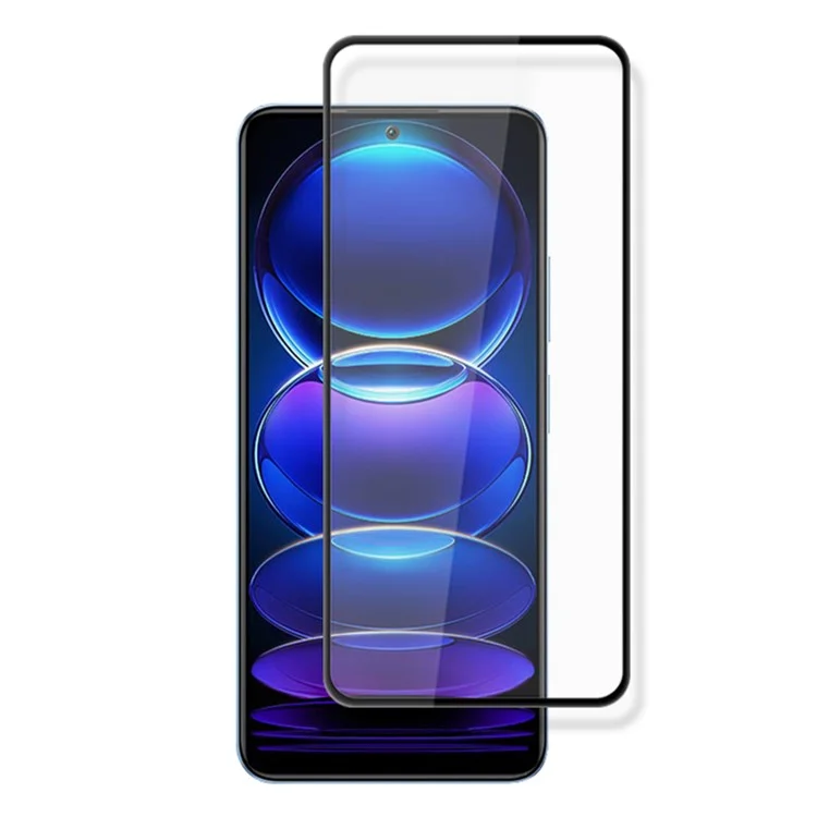 Mocolo Para Xiaomi Redmi Nota 12 Pro Speed ​​5g / Poco X5 Pro 5G Printing Silk HD Claro Anti-arranhão Secundário Protetor de Tela Sensível ao Toque de Touch de Vidro Temperado - Preto