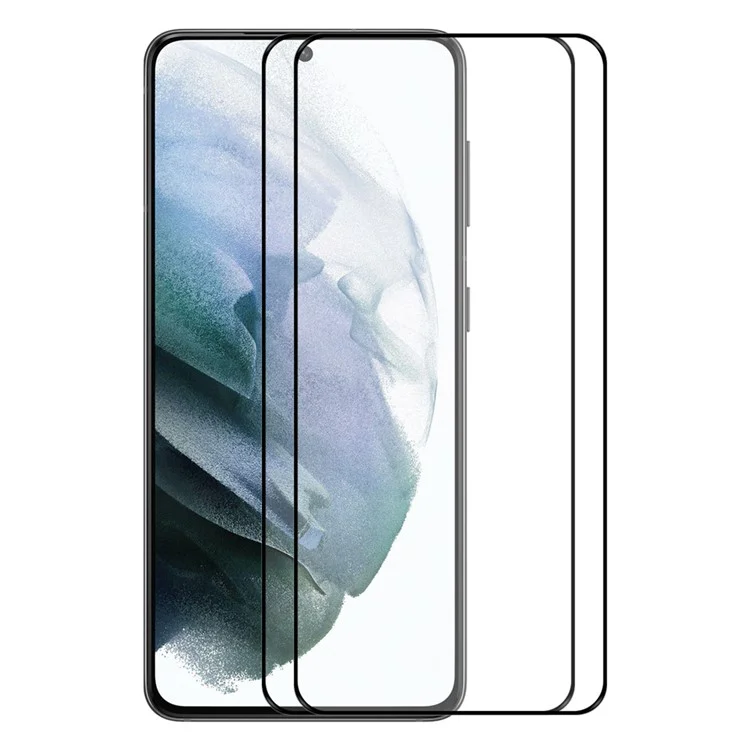 ENKAY HAT PRINCE 2 pezzi / set Protezione schermo incollata completamente per Samsung Galaxy S22+ 5G / S23+ Versione di sblocco con stampa in seta 0,2 mm Pellicola in vetro temperato ultra sottile da 9H 