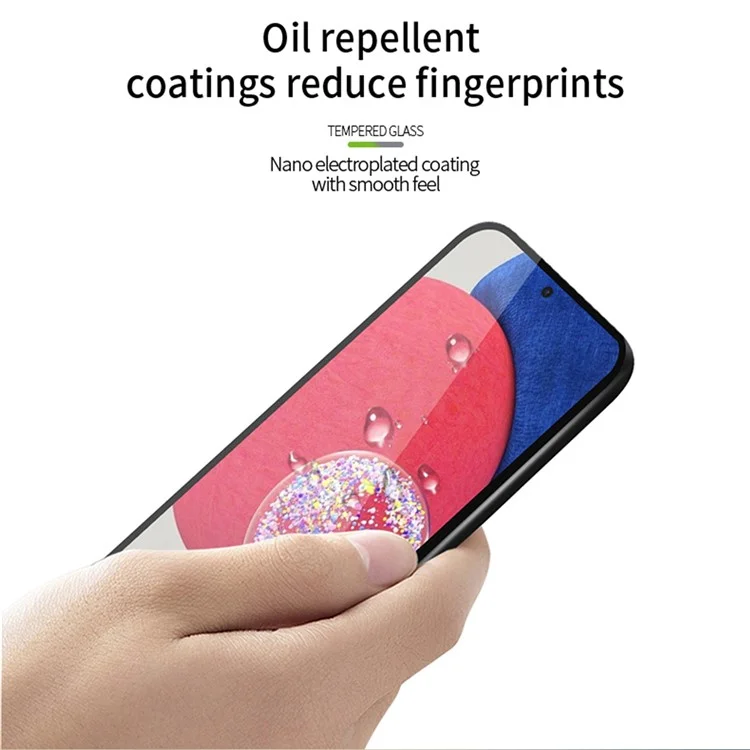PINWUYO JK Tempered Glass Film Series-2 für Samsung Galaxy A54 5G Anti-Explosions-Bildschirmschutz Hochaluminium-Silizium-Glas Vollständige Abdeckung Vollständiger Klebstoff HD-Film