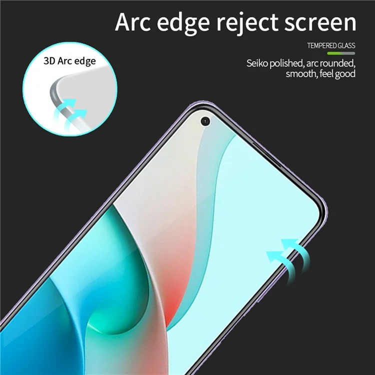 PINWUYO JK 3D Hot Bending Tempered Glass Film-2 für Asus Zenfone 9 5G Anti-fingerprint High Aluminum-silicon Glass Film Sensitive Touch Full Glue Anti-scratch Clear Screen Protector