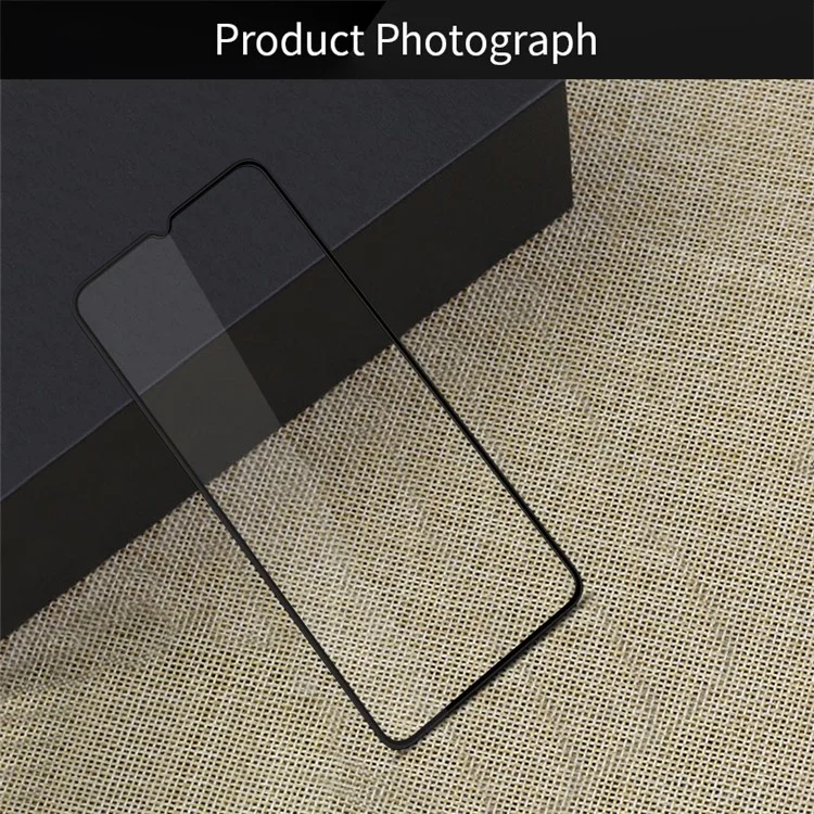 Pinwuyo JK 3D Film in Vetro Temperato a Piegatura Calda-2 Per Xiaomi Redmi 12C 4G Anti-explosion HD Protector Schermo Anti-fingerprint Colla Full-silicon Film di Vetro in Alluminio Alto