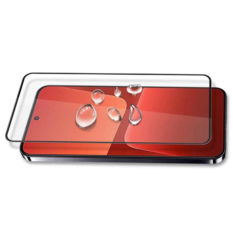 MOCOLO For Xiaomi 13 5G Silk Printing Tempered Glass Screen Protector Secondary Hardening Anti-explosion Film - Black