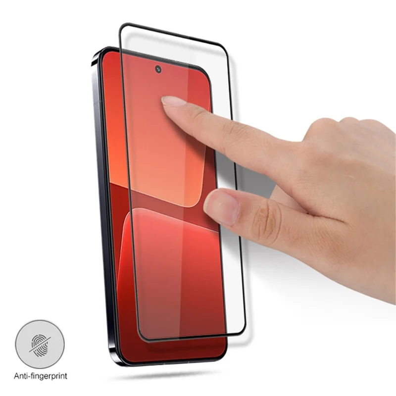 MOCOLO For Xiaomi 13 5G Silk Printing Tempered Glass Screen Protector Secondary Hardening Anti-explosion Film - Black