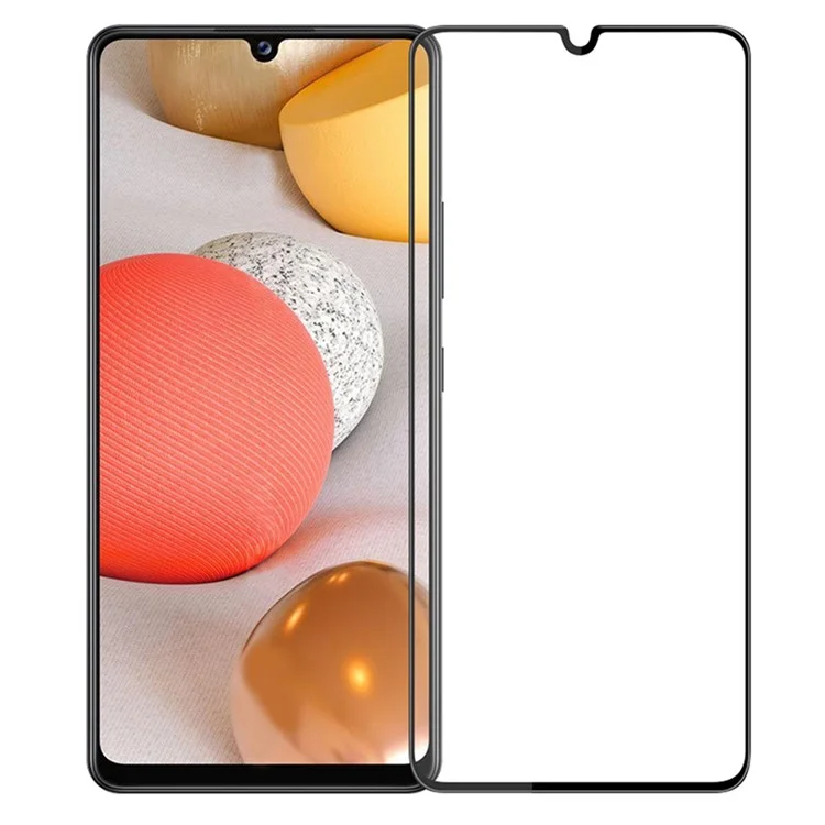 PINWUYO JK 3D Curved Tempered Glass Film-2 pour Samsung Galaxy A34 5G, Film de protection d'écran en verre de silicium d'aluminium haute résistance à l'explosion avec adhérence complète