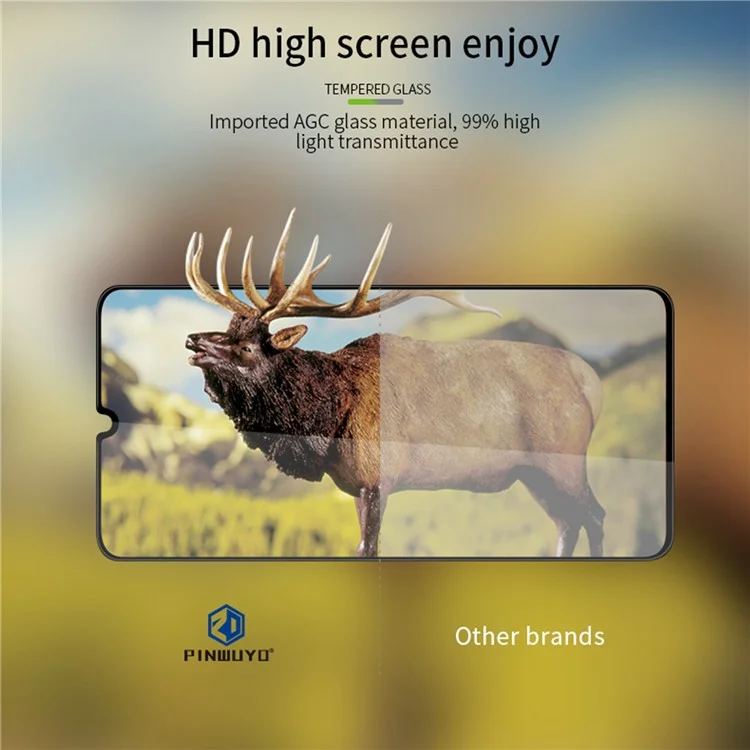 PINWUYO JK 3D Curved Tempered Glass Film-2 pour Samsung Galaxy A34 5G, Film de protection d'écran en verre de silicium d'aluminium haute résistance à l'explosion avec adhérence complète
