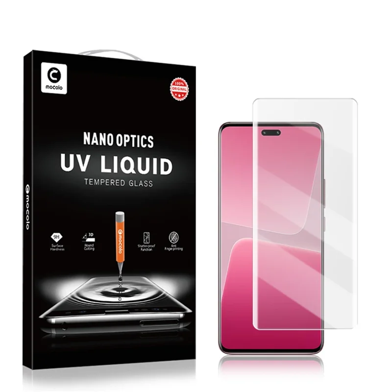 MOCOLO temperskærm til Xiaomi 13 Lite / Civi 2 5G UV-væske 3D buet HD fuldskærmsskærmværn