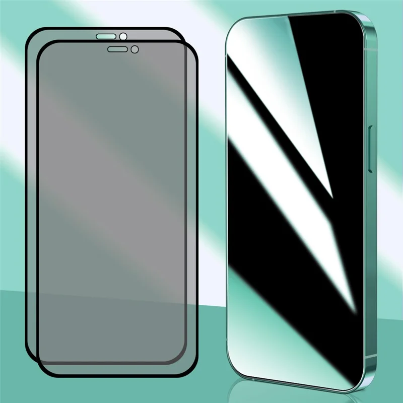 ENKAY HAT PRINCE 2PCS para iPhone 12 / 12 Pro 8K HD Full Screen Protector Anti-spy 25 Degree AGC Glass Film