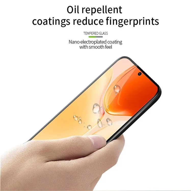 PINWUYO per OPPO Find X6 Curved Phone Screen Protector Full Glue 3D Hot Bending Tempered Glass Film