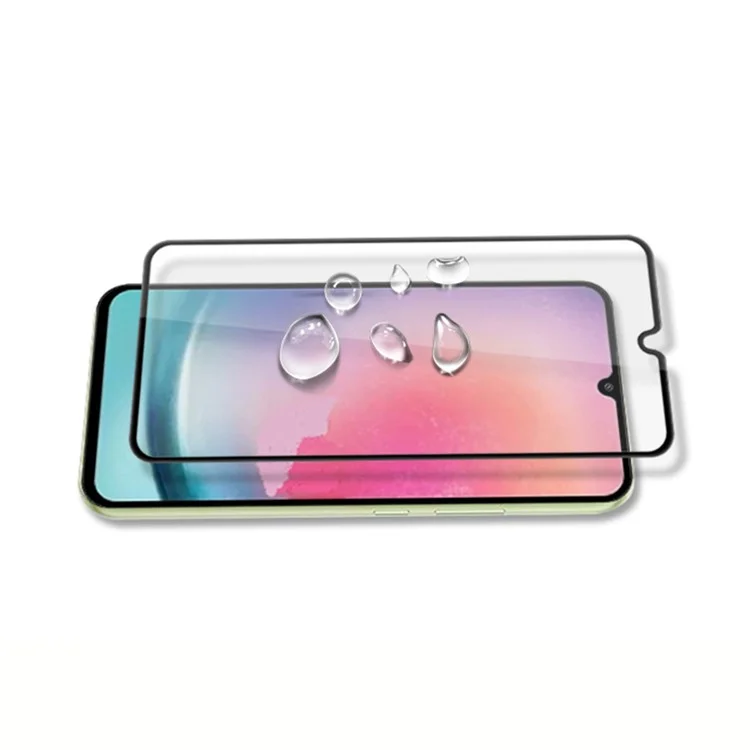MOCOLO Per Samsung Galaxy A24 4G (162,1 x 77,6 x 8,3 mm) Pellicola in vetro temperato con stampa serigrafica, indurimento secondario, protezione completa dello schermo - Nero