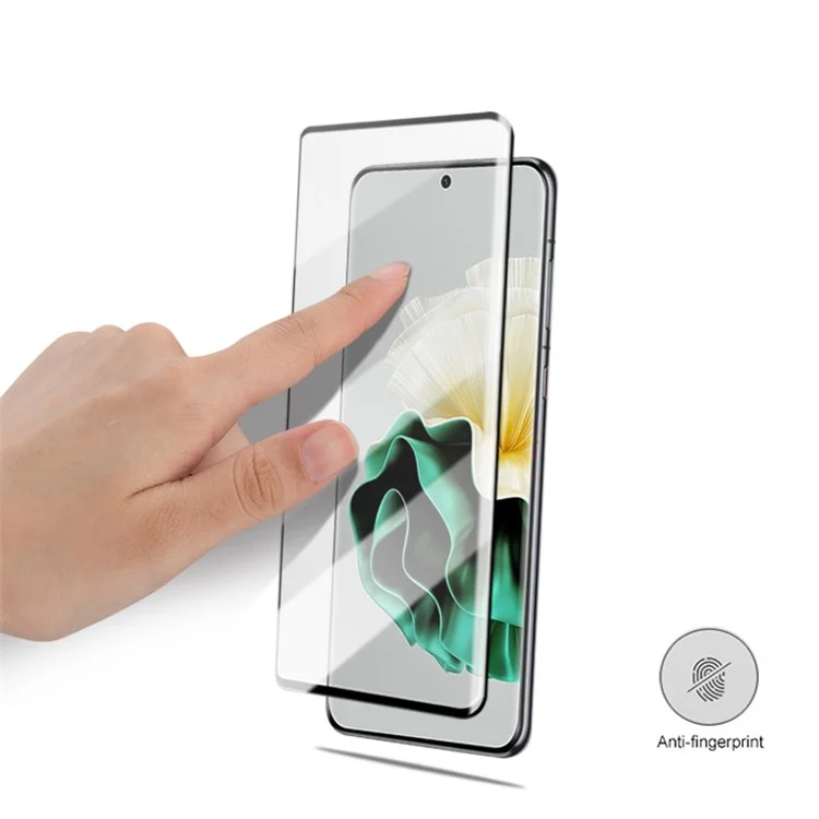 MOCOLO для Huawei P60 / P60 Pro Clear Screen Protector Full Glue 3D Curved Shatter Resistant Tempered Glass Film - Черный